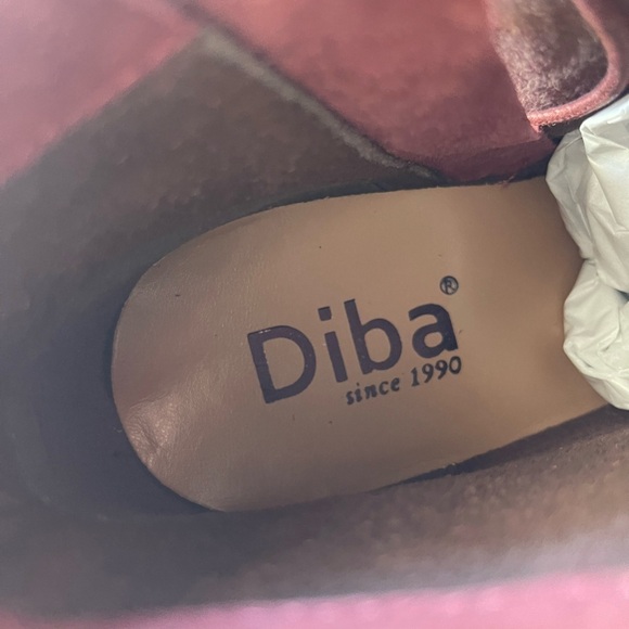 Diba nwob blake burgundy lace up leather wedge heel bootie - Picture 7 of 10